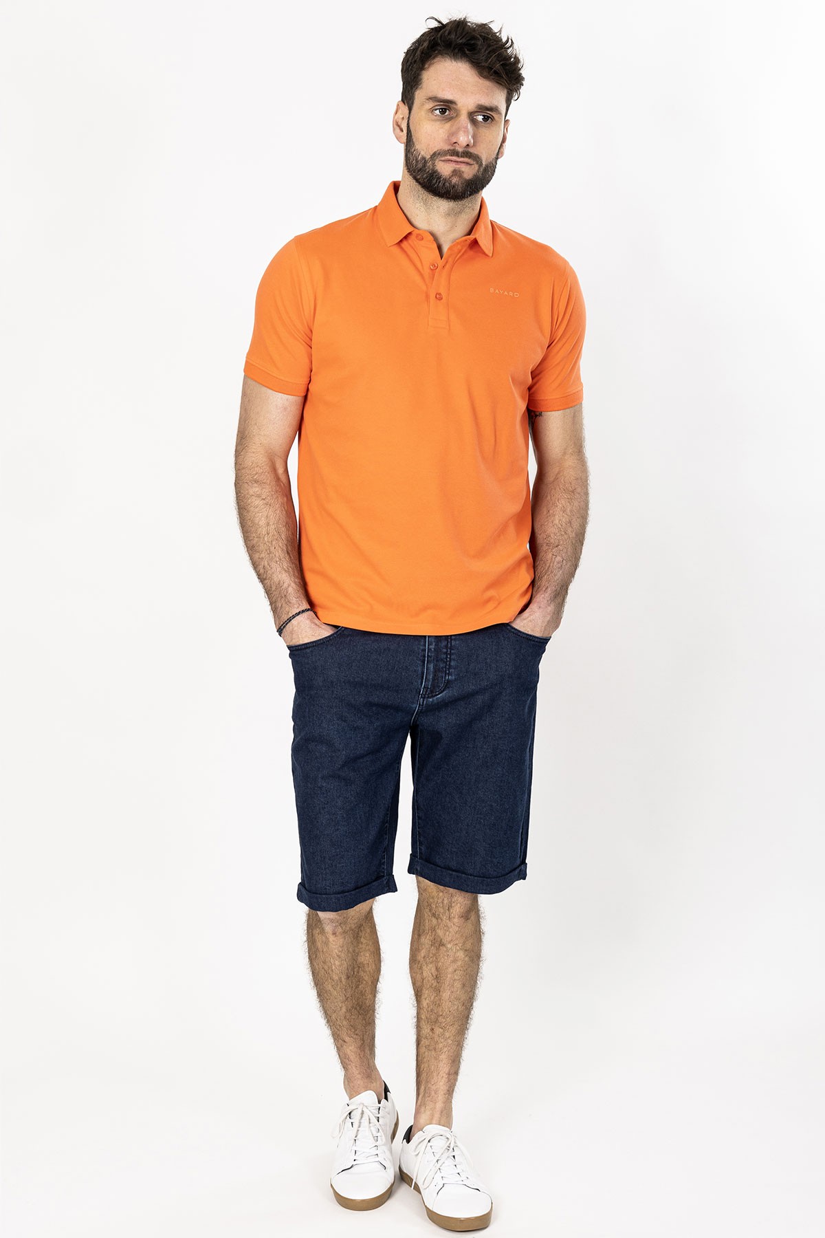 Bermuda en jean pour homme coton m lang Coloris marine Bayard