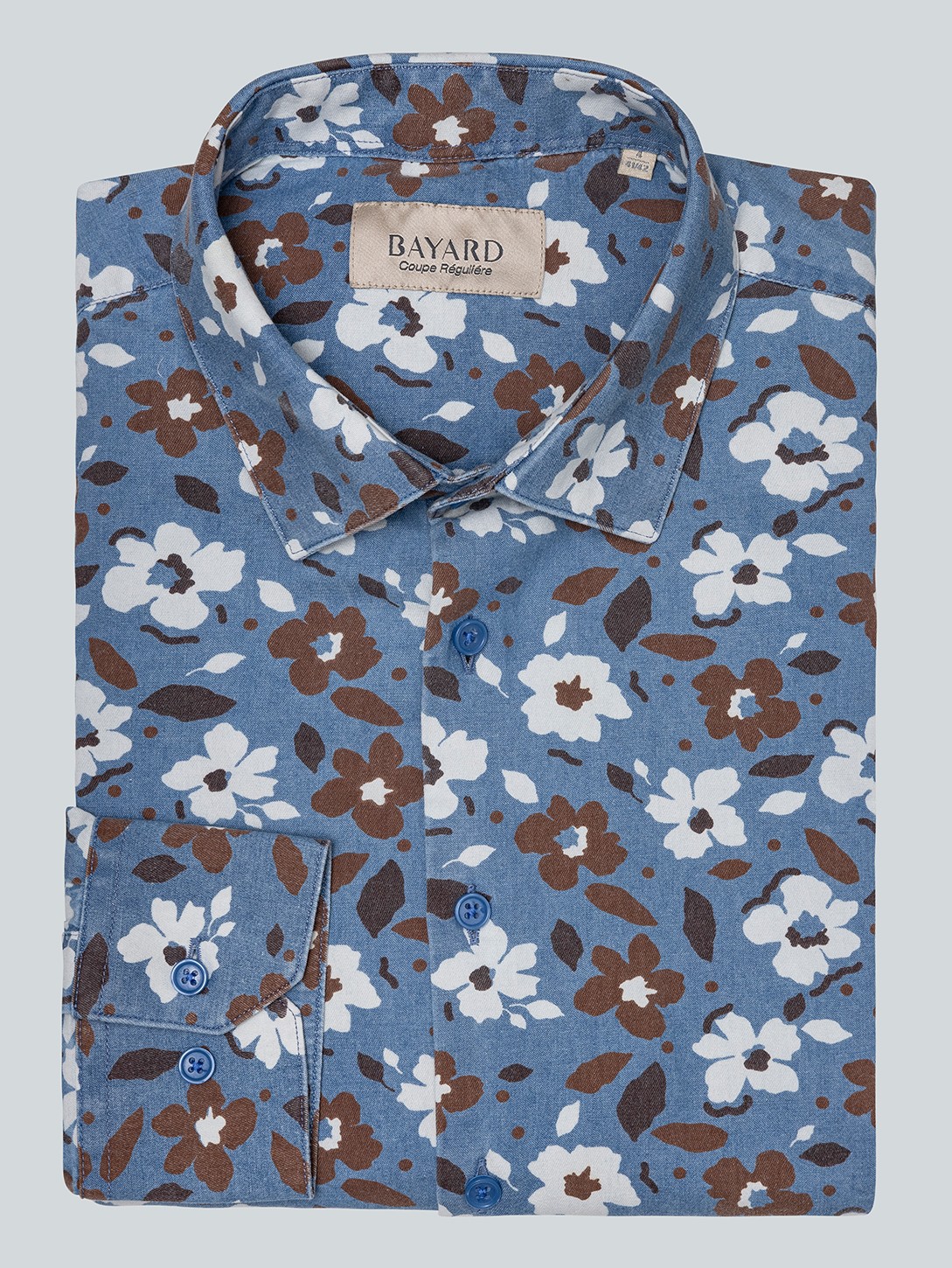 Chemise motif on sale fleur homme