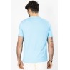 t-shirt couleur turquoise en coton mélangé