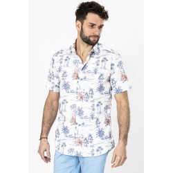 chemise blanche imprimé fantaisie bayard