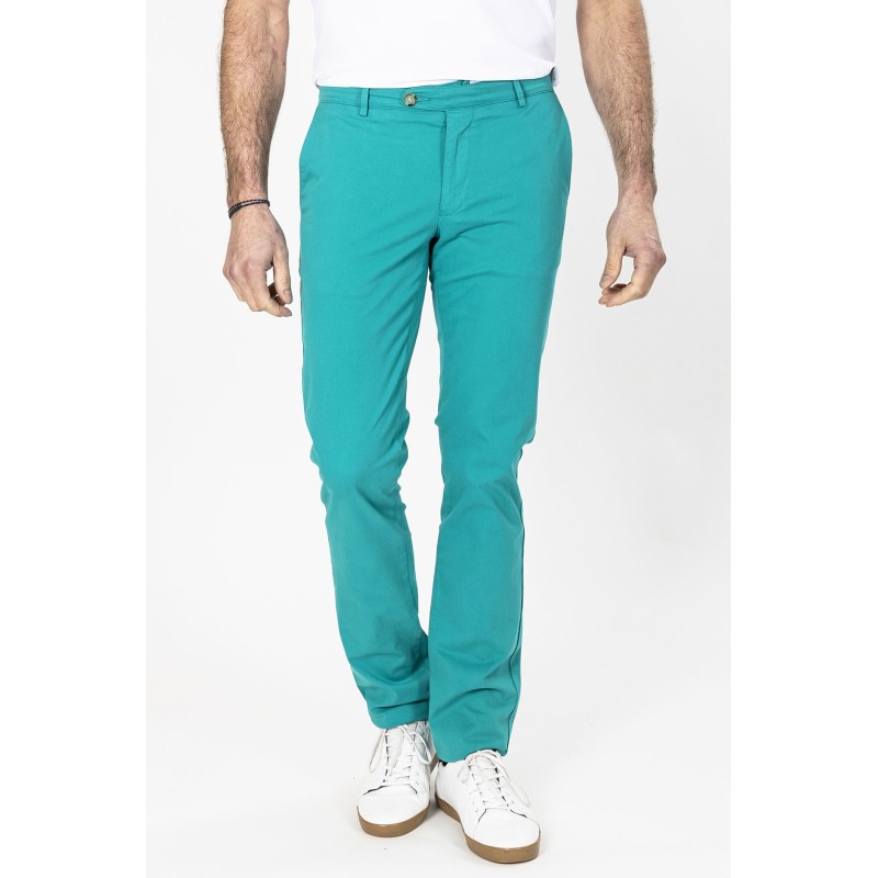 pantalon en toile vert clair