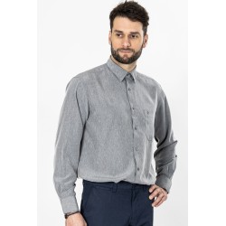 chemise micro-fibre grise bayard