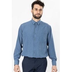 chemise micro-fibre indigosans repassage