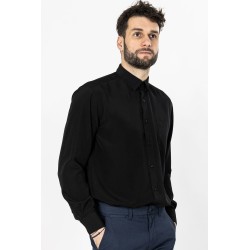 chemise micro-fibre noir bayard