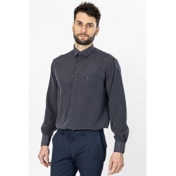 chemise micro-fibre anthracite bayard