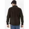 sur-chemise coupe ajustée couleur kaki col ville