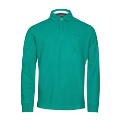 polo manches longues couleur vert émeraude