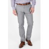 Pantalon gris clair en coton stretch