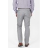 Pantalon gris clair en coton stretch