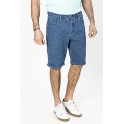 bermuda en coton mélangé jean pour homme