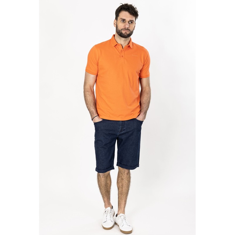 bermuda bleu marine pour homme bayard en coton mélangé