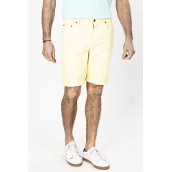 short jaune denim avec revers