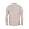 polo manches longues en coton Bayard gris clair