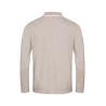 polo manches longues en coton Bayard gris clair