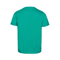 t-shirt vert en coton manches courtes