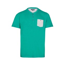 t-shirt vert émeraude en coton Bayard