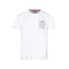 t-shirt blanc avec poche en coton Bayard