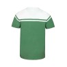 t-shirt blanc et vert manches courtes en coton