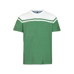 t-shirt vert et blanc en coton Bayard