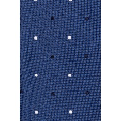cravate fabriquée en italie bleu nuit à motifs