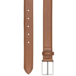 Ceinture camel en cuir pleine fleur bayard