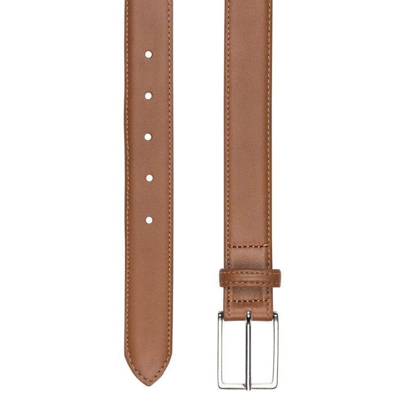 Ceinture camel en cuir pleine fleur bayard