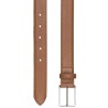 Ceinture camel en cuir pleine fleur bayard