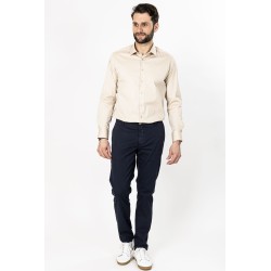 chemise beige coupe ajustée bayard