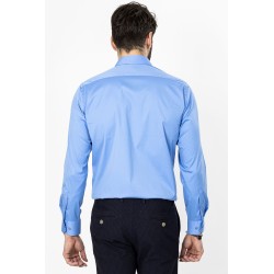 chemise bleue coupe ajustée