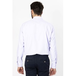 chemise manches longues couleur parme