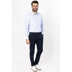 chemise en coton mélangé bleu ciel bayard