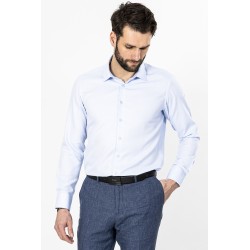 chemise imprimée ciel coton mélangé