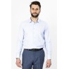 chemise imprimée ciel coton mélangé coupe ajustée bayard