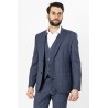 pantalon et veste de costume prince de galles bleus