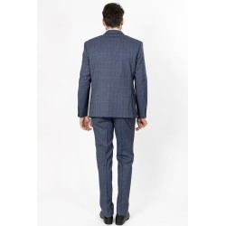 costume bayard le voyageur en laine bleue prince de galles