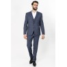 costume en laine bleu coupe ajustée Bayard
