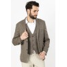 veste en laine mélangée bayard couleur beige