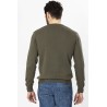pull kaki coupe droite laine et coton