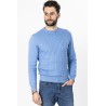 pull coton mélangé coupe droite torsadé