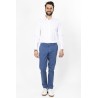 pantalon en toile indigo bayard