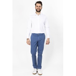 pantalon coupe ajustée couleur indigo