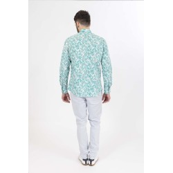 Chemise manche longue bayard verte