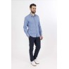 Chemise manche longue bleue bayard