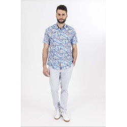 Chemise bleue fantaisie
