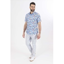 Chemise bleue fantaisie bayard été 23