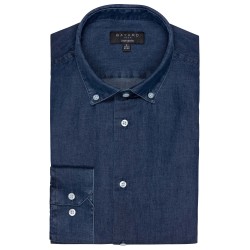 chemise jean bleu marine coton bayard