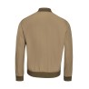 blouson mi-saison en coton et polyamide couleur marron