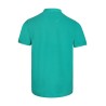 polo turquoise manches courtes col mao