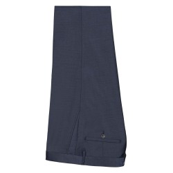 pantalon bleu marine en laine mélangée bayard