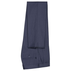 pantalon en laine mélangée bleu marine bayard